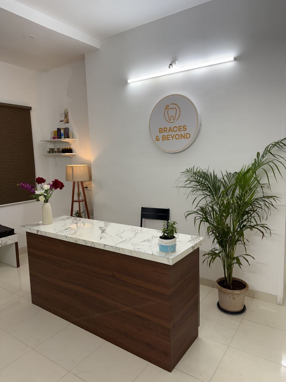 Braces & Beyond orthodontic clinic reception, Aundh Pune